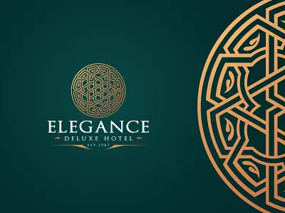 Elegance Luxury Ornament Logo calligraphy crest golden logo luxury orieantal ornament ottoman