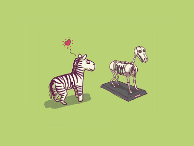 Zebra Love concept art fun illustration inspiration simple zebra
