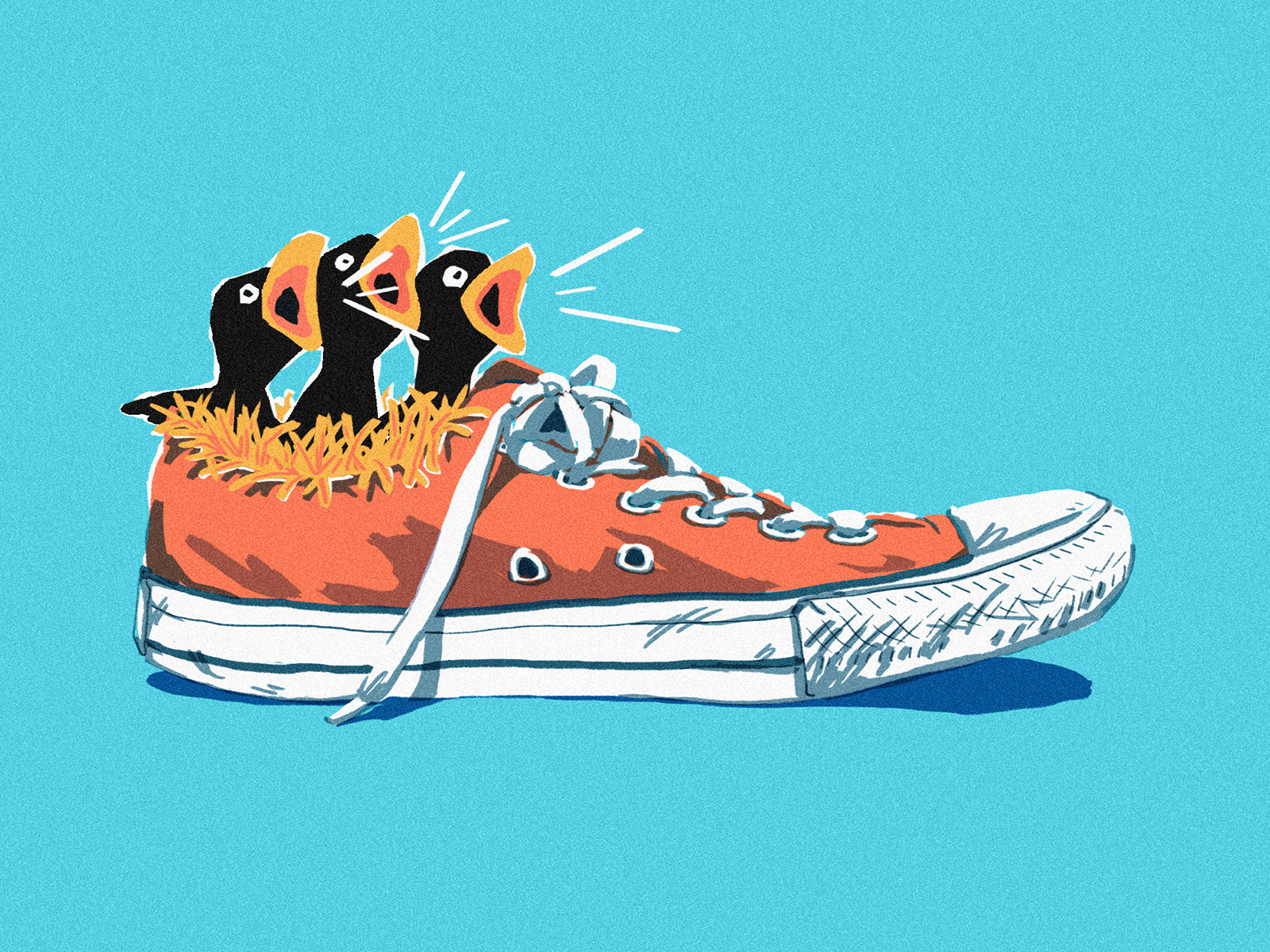 Shoes & Birds 【練習】鞋與鳥兒 bird concept art design fun ideas illustration inspiration lineart shoes