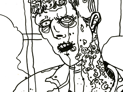 Zombie Sketch for a painting