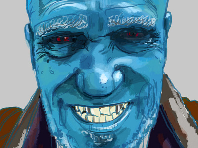 Yondu blue brushes digital painting drawing fan art guardians of the galaxy photoshop