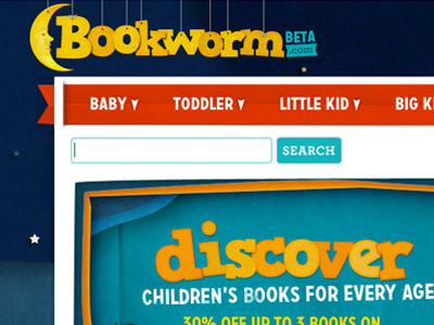 Bookworm.com books branding design ecommerce graphic design popup web design website