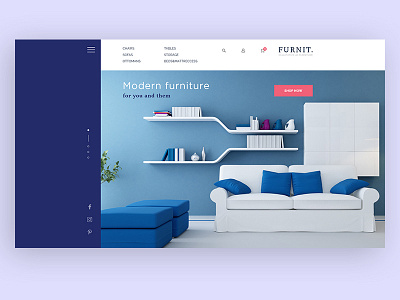 FURNIT. Online shop of modern furniture. design furniture interface minimalist modern simple ui ux