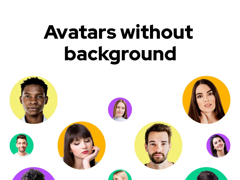 Avatars without background by Bohdan on Dribbble