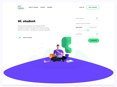 Landing page