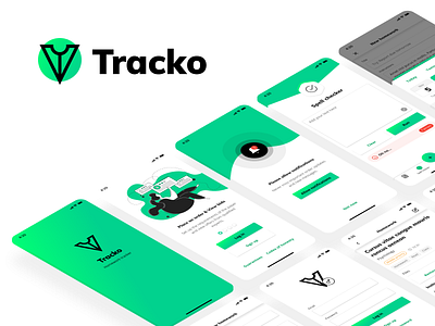 Tracko - Mobile app app application ios mobile mobile app mobile ui