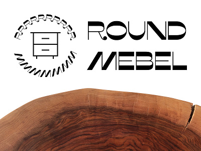 Round Mebel logotype figma logo logotype