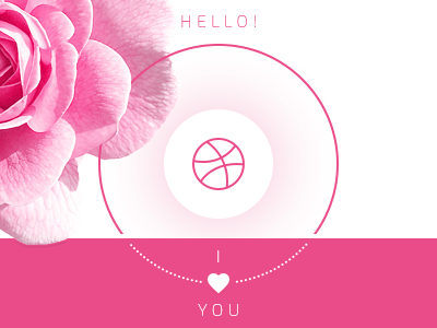 Hello, Dribbble! I love you. dribbble first hello love shot