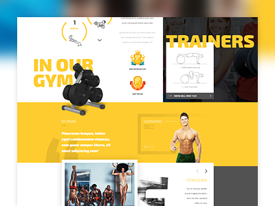 GYM Landing Page bodybuilding fitness gym health landing page layout sport workout