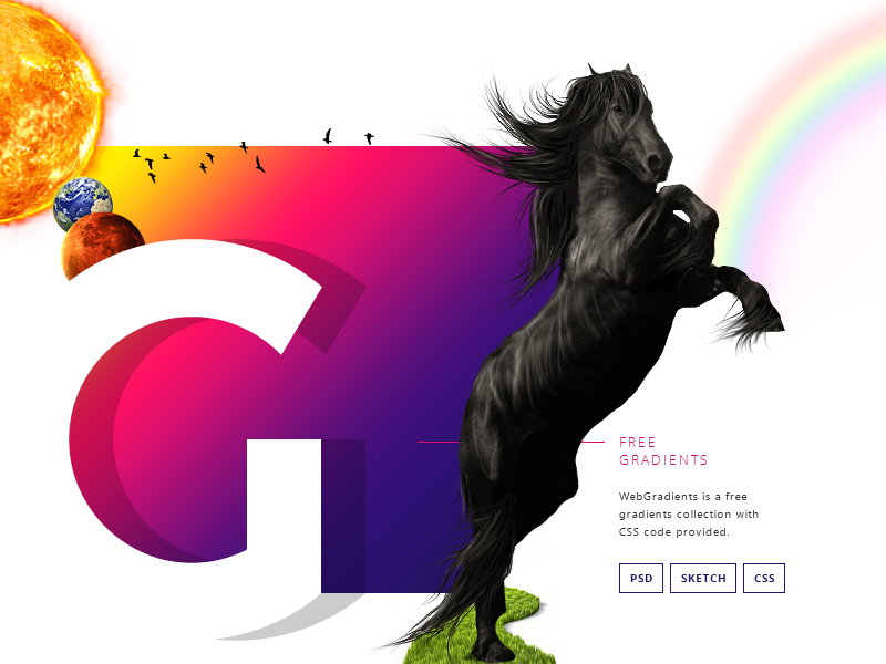 Free Gradients Collection freebie webgradients css sketch psd free pack collection gradients