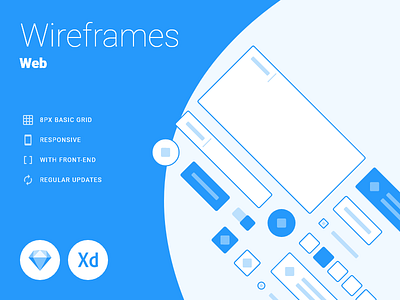 Web - Wireframes guide responsive schemes sketch wireframes wireframing xd