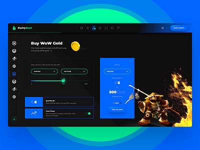 Blazing Boost 🔥 app application center game gold panel web world of warcraft wow