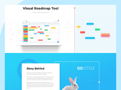 Visual Roadmap Tool app landing page management project roadmap tool visual web work