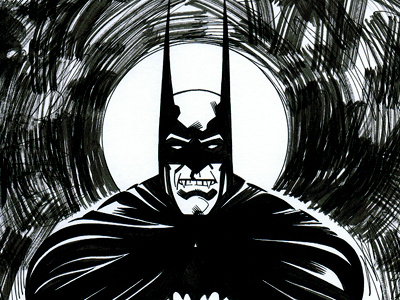 Vampire Batman batman comic art ink vampire