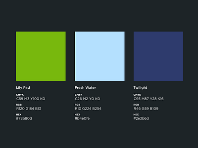 Fresh colours for the Digital Pond brand colours palette