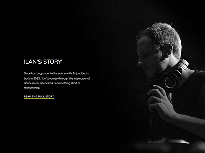 Ilan Bluestone agency design dj microsite music website