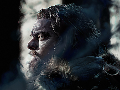 Revenant - Digital painting portrait di caprio digital painting movie portrait revenant speed painting