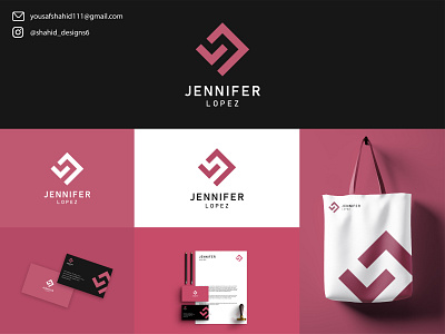 Jennifer Lopez JL Monogram branding design graphic design illustration logoawesome logodesign logodesigners