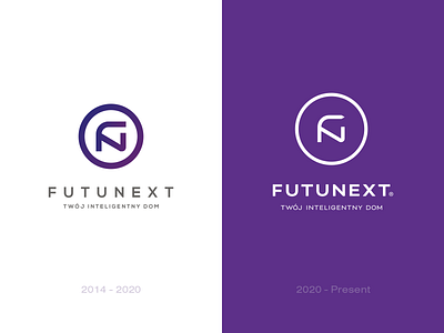 Futunext logo redesign branding identity illustrator lifting logo logodesign logotype mark new redesign sign simple simple logo smarthome typography vector