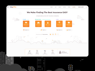 Easypolicy design icon insurance logo minimal typography ui ux web website