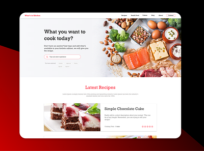 http://whatsinkitchen.com/ design food logo minimal recipe ui ux web website website design