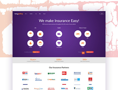 homepage1 concept design css3 design graphics design html5 insurance logo ui ui design ux vector web website design
