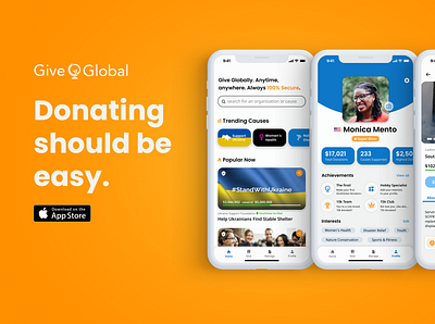 Design Concept for a Donation App app bootcamp design ui ux