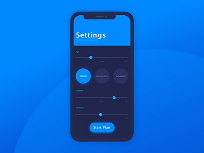 Daily UI Challenge 07 - Settings