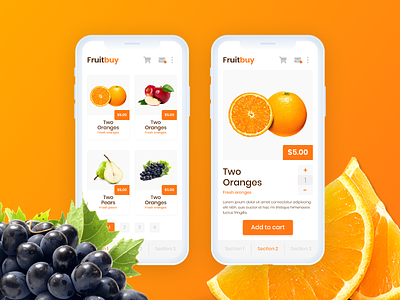 Fruit app design ui uidesign