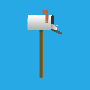 Mailbox for 404 page illustration mailbox