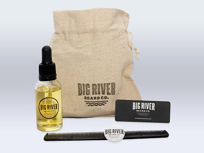 Big River Beard Oil Packaging