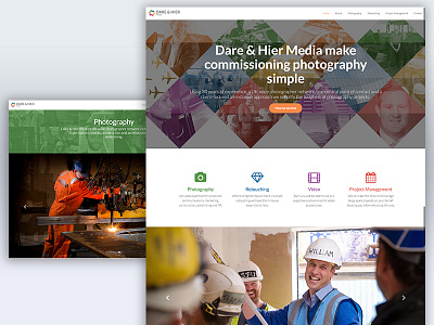 Dare & Hier Photography Website Design