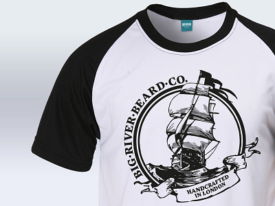 Big River Flagship T-Shirt Design beards clothing fashion illustration