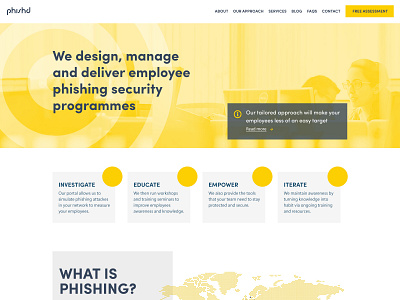 Phishd Art Direction design infosec ui website