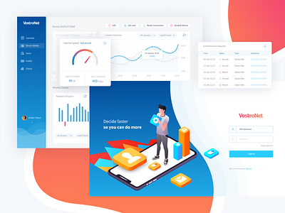 VostroNet Dashboard Design