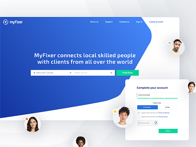 Web Platform For Fixers app clear design minimal ui ui design ux ux design web