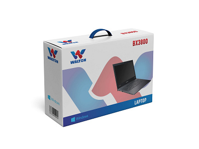 Walton Laptop Packaging Design box branding design desktop packaging graphic design label laptop laptop packlaging logo packaging product product packaging walton walton laptop