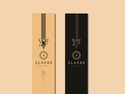 Alaere Beauty Card Packaging Design box branding card design graphic design hair packaging label packaging packaging card product