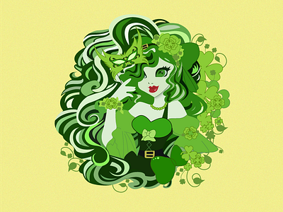 Irish Girl illustration