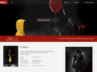 Movie UI movie landing page movie uiux movie website design website design