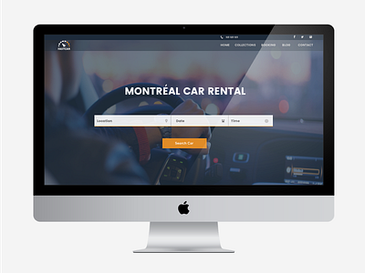 Montreal Car Rental landing page montreal car rental rent a car uiux website design