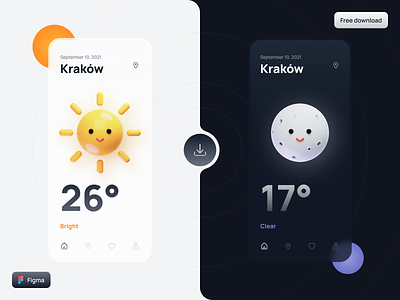 3D Weather Icons 3d 3d modeling 3d weather clouds figma freebie icon icon set illustration mobile app moon sun thunder ui weather weather app