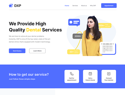 Dental website branding design figma graphic design illustration logo typography ui ux vector