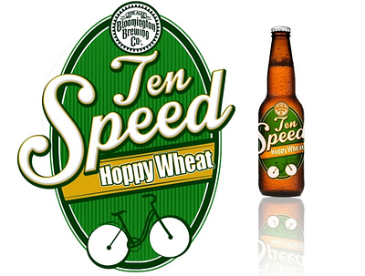 Ten Speed beer bottle branding label