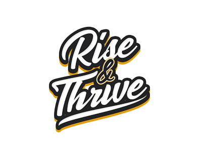 Rise & Thrive graphic design