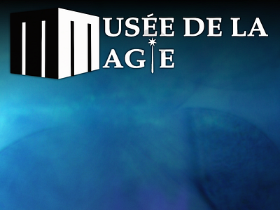 Musée de la magie (logo) blue culture design harry potter logo magic museum wand