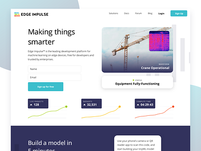 Edge Impulse - Home Page Redesign