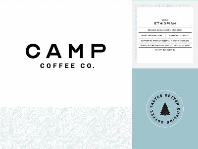 Camp Coffee Branding brand coffee label logo