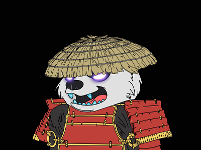 Samurai panda