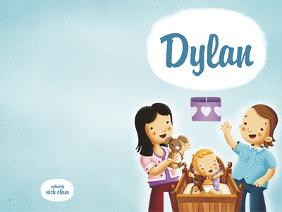 Birth Announcement Card Dylan